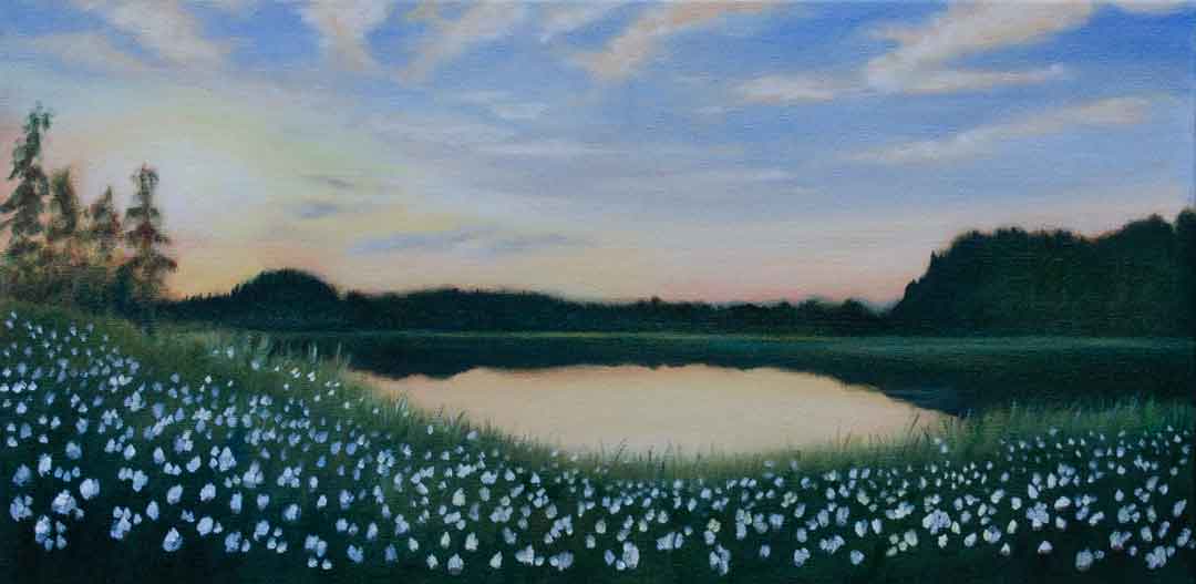 Tupasvillojen aika (2023), 30x60 cm